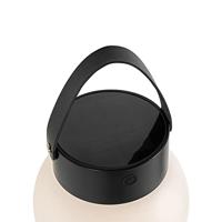 QAZQA Buiten hanglamp zwart incl. LED 3-staps dimbaar solar - - thumbnail