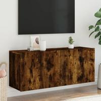 Tv-meubel wandgemonteerd 100x30x41 cm gerookt eikenkleurig - thumbnail