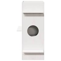 Kattenhuis 43x43x90 cm massief grenenhout wit - thumbnail