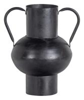 WOOOD vaas vere metaal zwart 28 cm | 6 stuks - thumbnail