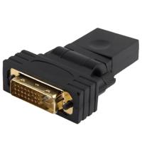 360 graden draaiend vergulde DVI 24+1 Pin mannetje naar 19 Pin HDMI vrouwtje Adapter - thumbnail