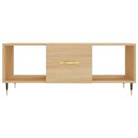 Salontafel 102x50x40 cm bewerkt hout sonoma eikenkleurig - thumbnail