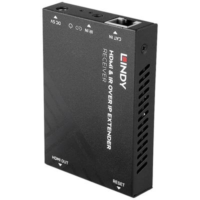 LINDY HDMI & IR über IP Receiver HDMI-ontvanger RJ45, Infrarood 150 m