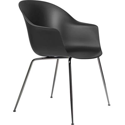 Gubi Bat eetkamerstoel zwart chroom Black