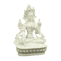 Japanse Boeddha Beeld Polyresine Vairocana - 9 cm - thumbnail