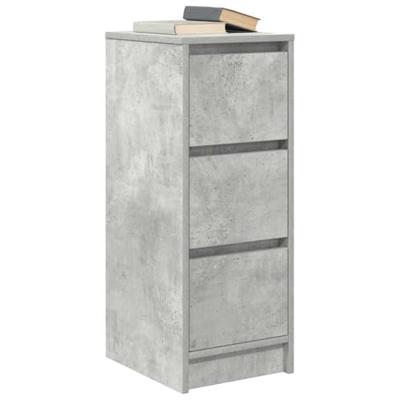 Dressoir 29,5x34x76 cm bewerkt hout betongrijs Dressoir 29,5x34x76 cm bewerkt hout betongrijs