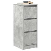 Dressoir 29,5x34x76 cm bewerkt hout betongrijs - thumbnail
