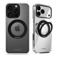 Mobilize MagSafe Compatible 360 Rotating Ring Stand Case Apple iPhone 16 Pro Clear/Black - thumbnail