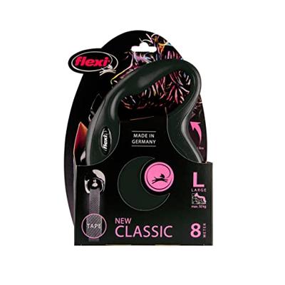Flexi New Classic L Tape rollijn 8 meter Zwart
