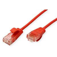 ROLINE GREEN UTP patchkabel Cat.6A (Class EA), LSOH, extra dun, rood, 1 m - thumbnail