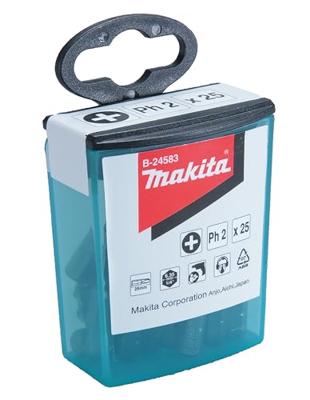 Makita Accessoires Schroefbit PH2x25mm 25 stuks - B-24583 - B-24583