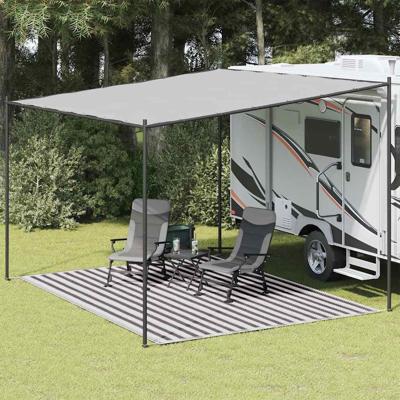 VidaXL Tenttapijt 300x400 cm antracietkleurig en wit