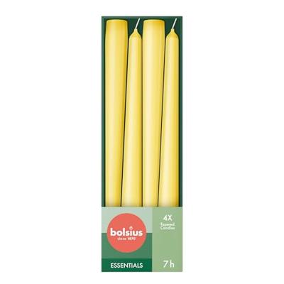 Bolsius Gotische Kaarsen 4 Stuks Sunny Yellow