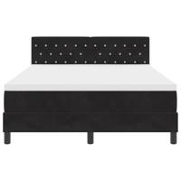 Boxspringbed met matras fluweel zwart 140x190 cm - thumbnail