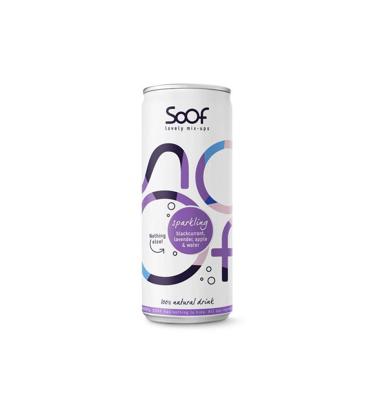 Soof Drink Sparkling Zwarte Bes, Lavendel, Appel & Water