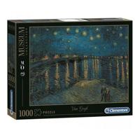 Clementoni legpuzzel kunstwerken sterrennacht boven de rhône, 1000st. - thumbnail