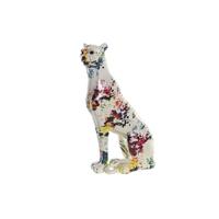 Decoratieve figuren DKD Home Decor Wit Multicolour Luipaard Modern 16 x 8 x 25 cm - thumbnail