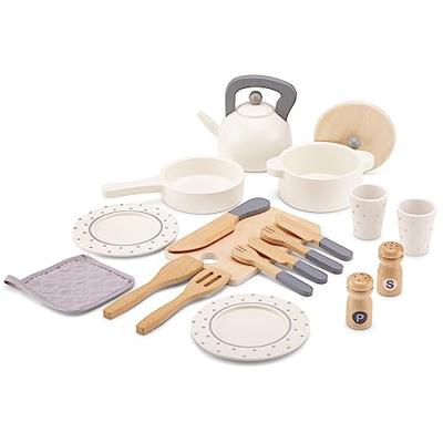 New Classic Toys houten servies en pannenset