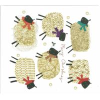 Kerstkaart - "Winterschapen" (Set van 5) - thumbnail