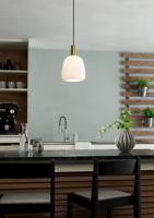 Eglo Gouden hanglampManzanares met wit glas - 900305 - thumbnail