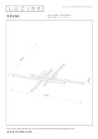 Lucide NOVAK - Plafonnière - LED Dimb. - CCT - 1x42W 2700K/4000K - Zwart - thumbnail