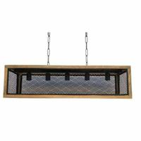 Hanglamp DKD Home Decor ijzer mangohout 50 W (100 x 25 x 25 cm) - thumbnail