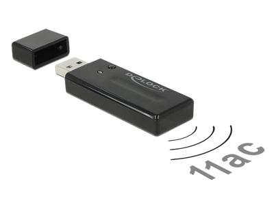 DeLOCK usb 3.0 dual band stick wlan adapter (zwart)