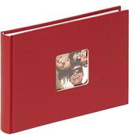walther+ design FA-207-R Fotoalbum (b x h) 22 cm x 16 cm Rood 40 bladzijden - thumbnail