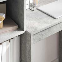 Bureau met lade 2 pcs Beton Grijs - thumbnail