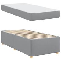 Bedframe met matras Lichtgrijs 80 x 200 cm Stof - thumbnail