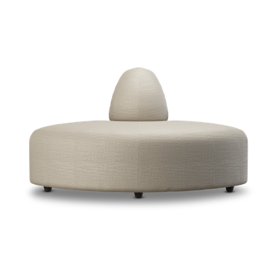 HKliving Jax bank angle Pure Ivory