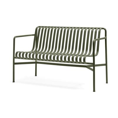 HAY Palissade tuinbank met armleuning olive