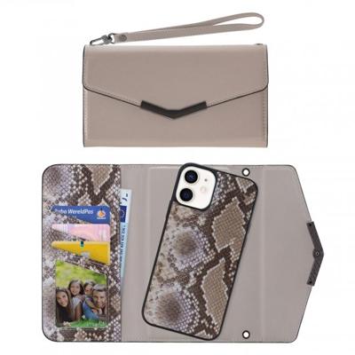 Mobilize 2in1 Elegant Magnet Clutch Apple iPhone 12 Mini Beige Snake