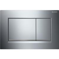 Geberit Sigma 20 (ex Sigma 30) bedieningspaneel chroom/mat chroom voor Sigma reservoirs 8cm (UP720) en 12cm (UP320) - thumbnail