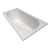 Ligbad Duo Wiesbaden Portus Inbouw 180x80x50 cm Wit - thumbnail