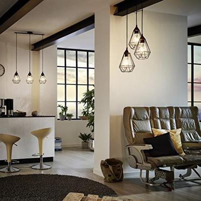 Eglo Vintage hanglampTarbes 3-lichts zwart - 94191