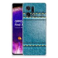 OPPO Find X5 | Sillicone Back Cover | Jeans - thumbnail