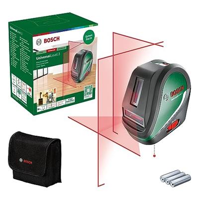 Bosch Home and Garden UniversalLevel 3 Kruislijnlaser Reikwijdte (max.): 10 m Bosch Home and Garden UniversalLevel 3 Kruislijnlaser Reikwijdte (max.): 10 m