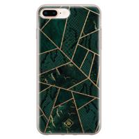iPhone 8 Plus/7 Plus siliconen hoesje - Abstract groen - thumbnail