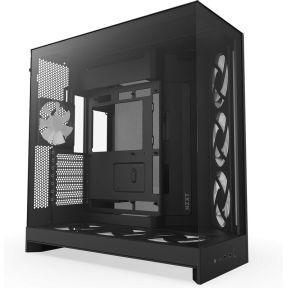 NZXT h9 flow rgb+ midi tower behuizing (zwart (mat) | 2x usb-a | 1x usb-c | rgb | tempered glass)