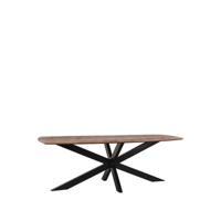 LABEL51 Eetkamertafel Zane - Espresso - Mangohout - 160 cm - thumbnail