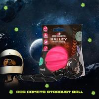 Dog Comets Ball Meteorite Roze met touw - thumbnail
