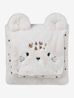 Luiermatras voor onderweg roze, bedrukt - thumbnail