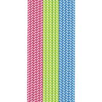 Duni Papieren Rietjes 50 Stuks Rood/Groen/Blauw - thumbnail