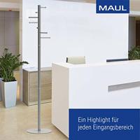 Maul Staande kapstok 9406496 MAULcalima Aantal haken: 7 (Ø x h) 35 cm x 177 cm Metaal, Staal Lichtzilver 1 stuk(s) - thumbnail