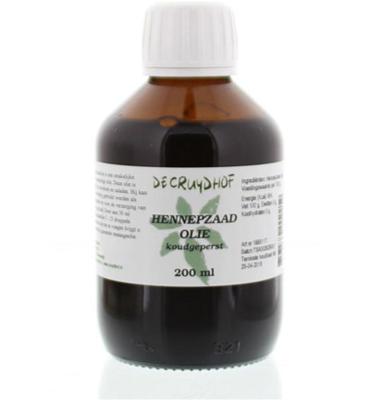 Cruydhof Hennepzaadolie koudgeperst 200 Milliliter