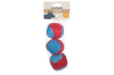 Beeztees splashbal blauw/rood hondenspeelgoed - thumbnail