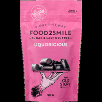 Food2Smile Sugar & Lactose Free Liquoricious 90 g bij Jumbo - thumbnail