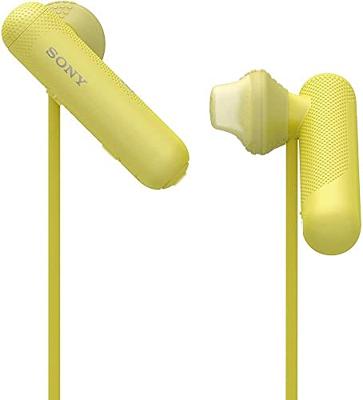 Sony WI-SP500 True Wireless Sport Hoofdtelefoon met Noise Cancelling inclusief oplaad-etui (IPX4 waterbestendig, extra bass) zwart 15 EU geel