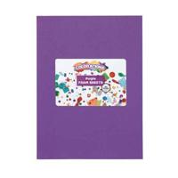 Colorations - foam vellen paars, 10st. - thumbnail